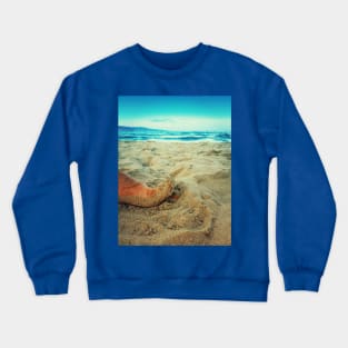 toe in the sand Crewneck Sweatshirt